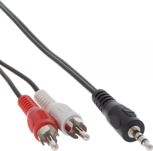 Kabel InLine Jack 3.5mm - RCA (Cinch) x2 2m czarny (89939)