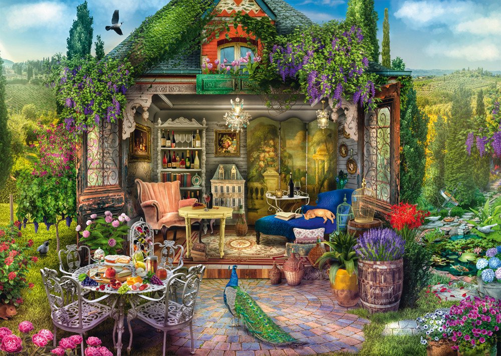 Puzzle PQ 1000 Wymarzony domek ogrodowy G3