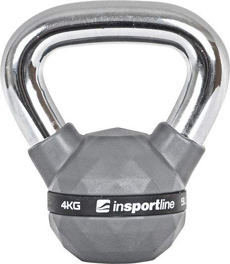 Kettlebell inSPORTline PU gumowany 4 kg