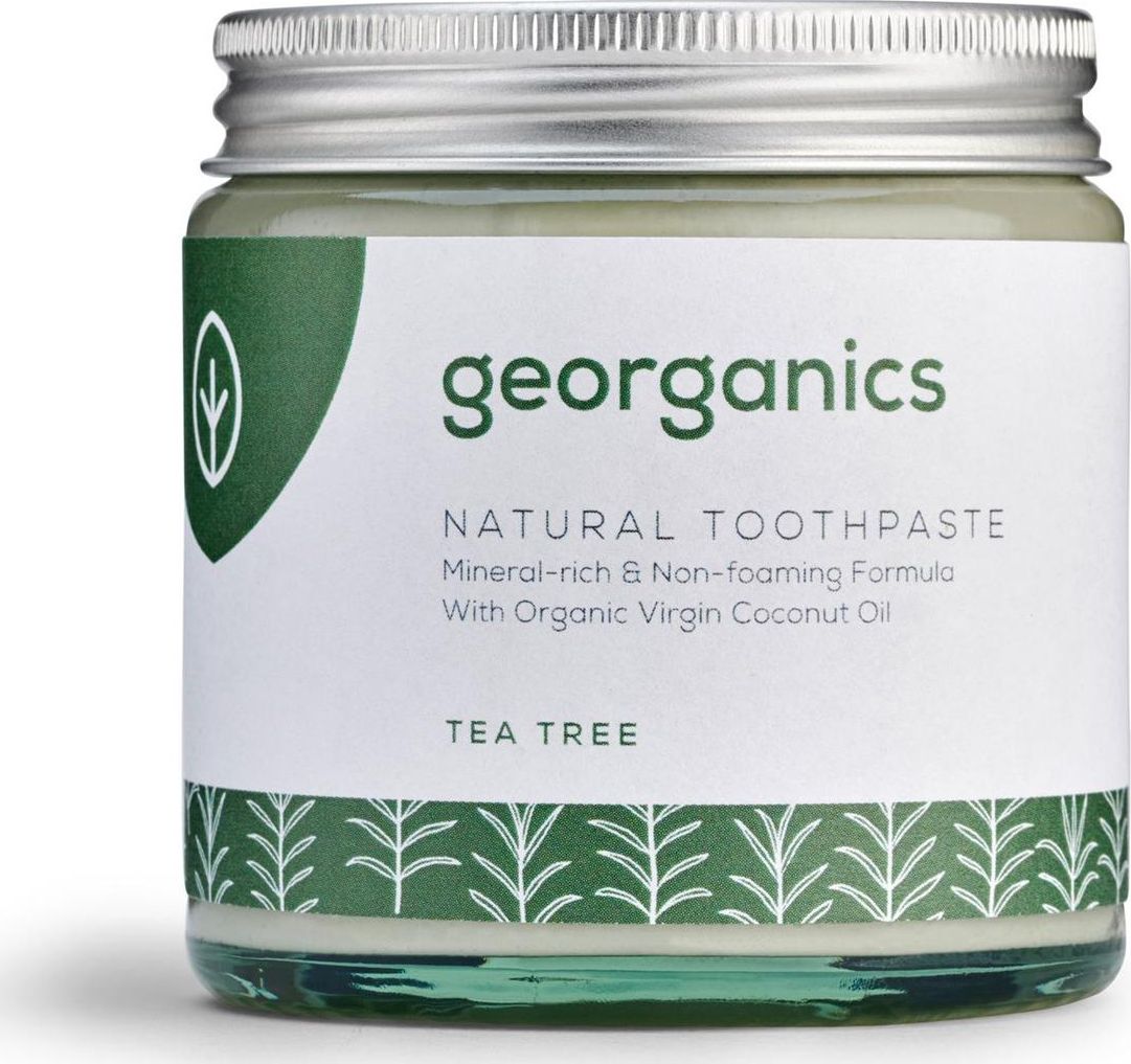 Georganics , Mineralna pasta do zębów w słoiku Tea Tree, 60ml