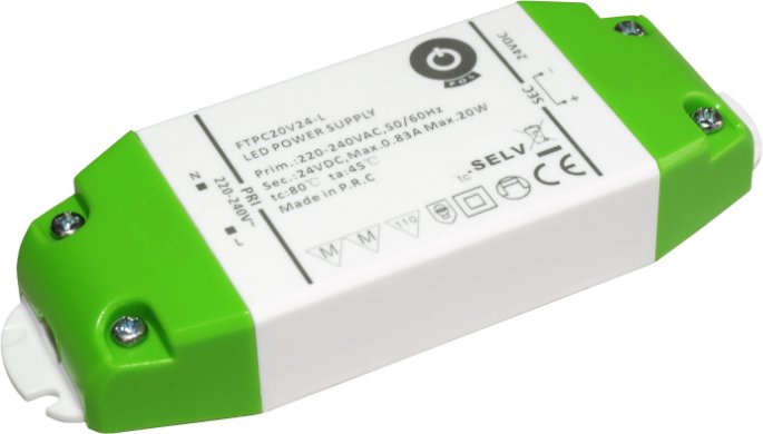 MPL Power Zasilacz LED FTPC20V24-L SSVL series 24V/0.83A CV, plastic case (5902135149195)