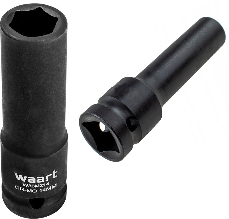 Waart WAART Profesjonalna nasadka udarowa 14mm 1/2"""" długa CrMo serwis auto