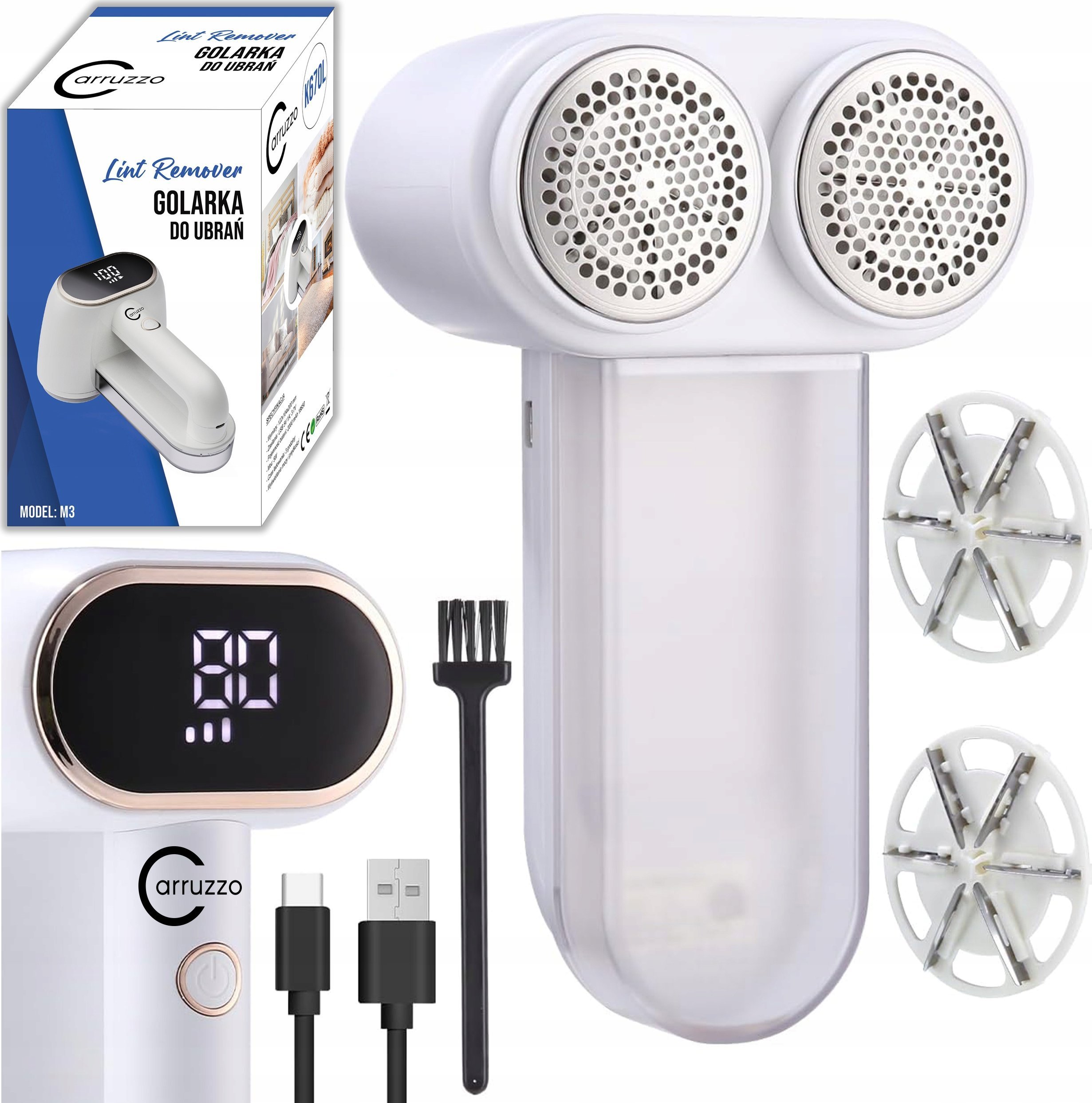 Golarka do ubrań Gotel K670L GOLARKA DO UBRAŃ PODWÓJNA REMOVER PRO