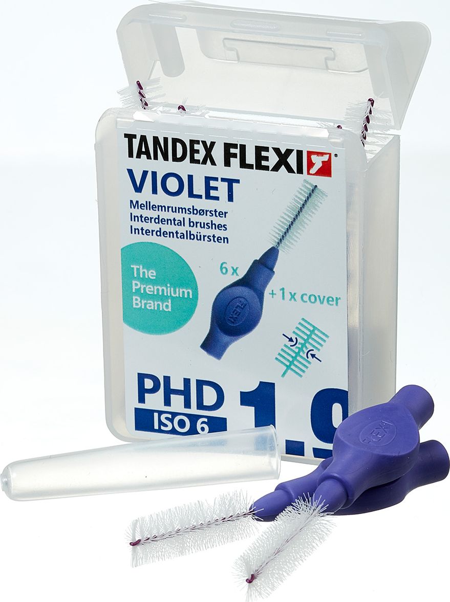 Tandex (6 szt.) szczoteczek Flexi Medium Violet (fioletowy gruby)