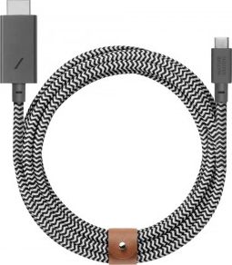 Kabel USB Native Union USB-A - HDMI 3 m Szary (NTU024ZEB)