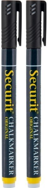 Securit Chalkmarker sort 1-2mm 2szt./opak - (2 szt.)