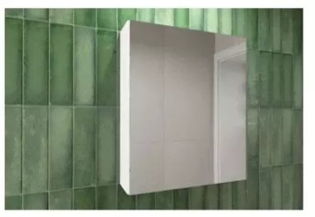 AQ.401-1506011 / AQUAFORM / OTTIMA / SZAFKA WISZĄCA Z LUSTREM 60X60X15 DSM BIAŁY POŁYSK /