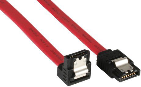 InLine SATA - SATA, 0.5m, Czerwony (27705V)