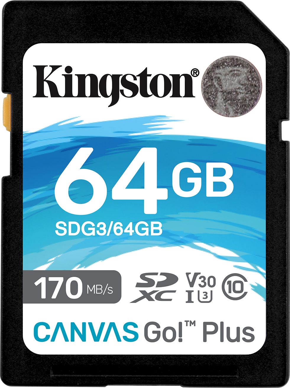 Karta Kingston Canvas Go! Plus SDXC 64 GB Class 10 UHS-I/U3 V30 (SDG3/64GB)