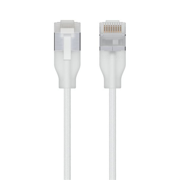   Ubiquiti UACC-Cable-Patch-EL-C6A-0.15M-W-24 kabel sieciowy Półprzezroczysty, Biały 0,15 m Cat6a