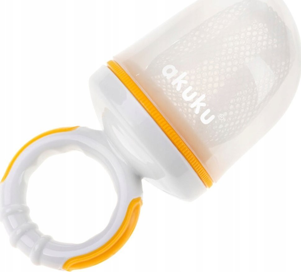 Akuku Gryzak do podawania pokarmu żółty 6m+