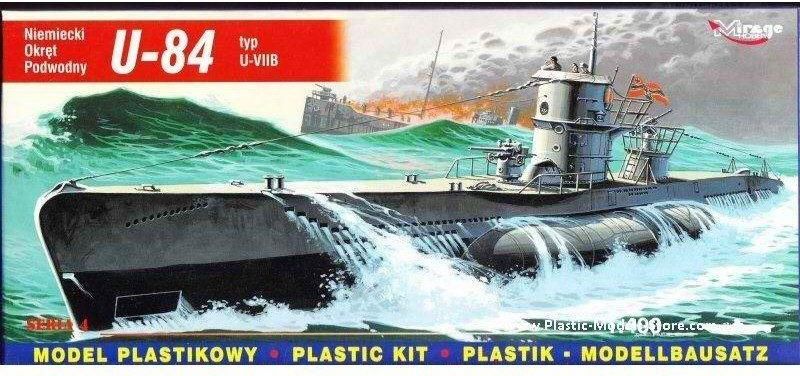 Mirage Model plastikowy U-Boot U-84 VIIB