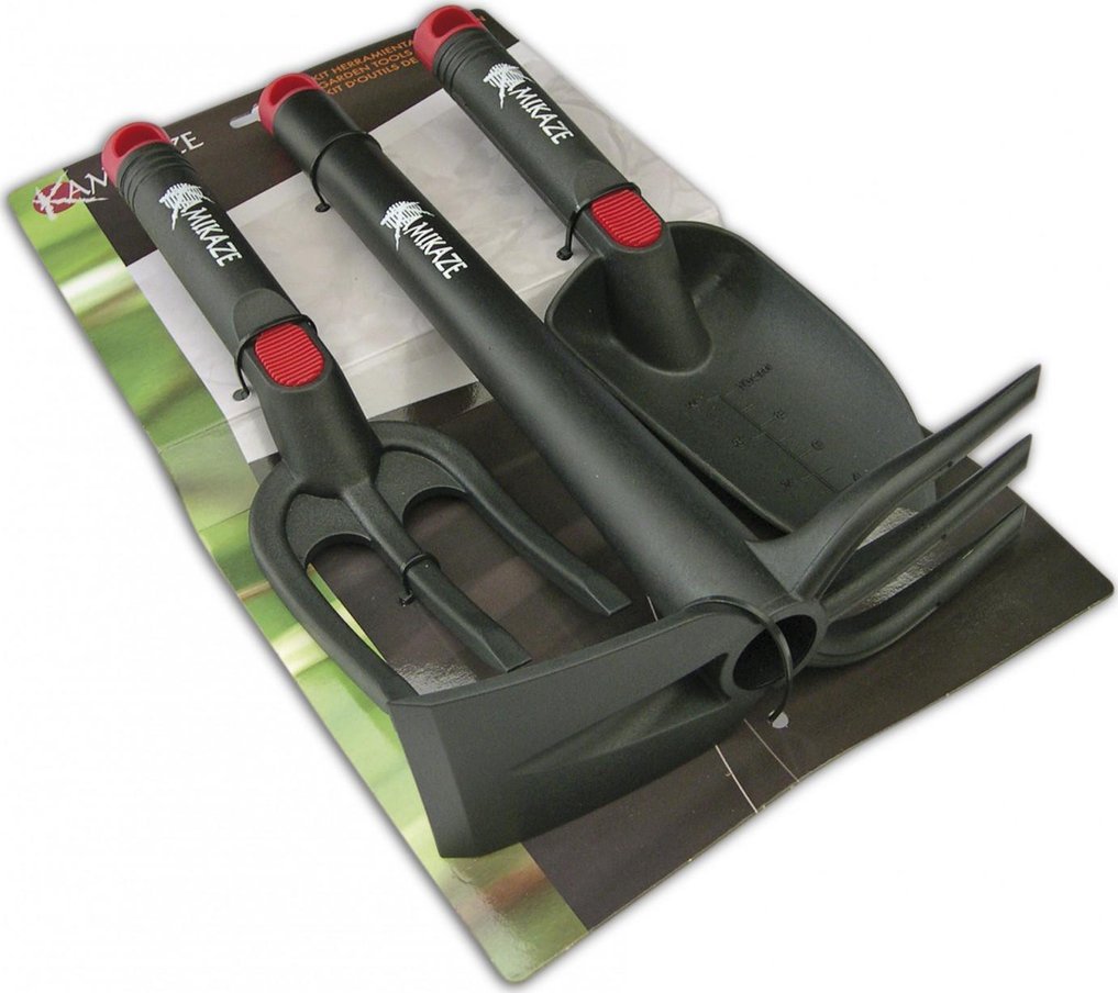 Kamikaze ZESTAW MINI NARZĘDZI KAMIKAZE WIDEŁKI , ŁOPATKA , MOTYCZKA - OFICJALNY DYSTRYBUTOR - AUTORYZOWANY DEALER KAMIKAZE