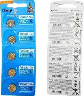 Vinnic Bateria CR 1220 (Litium 3V 5BL)
