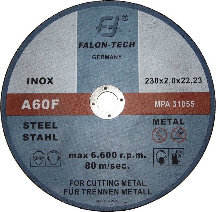 Falon-Tech TARCZA DO CIĘCIA METALU 230 mm 2,0 mm 22,23mm