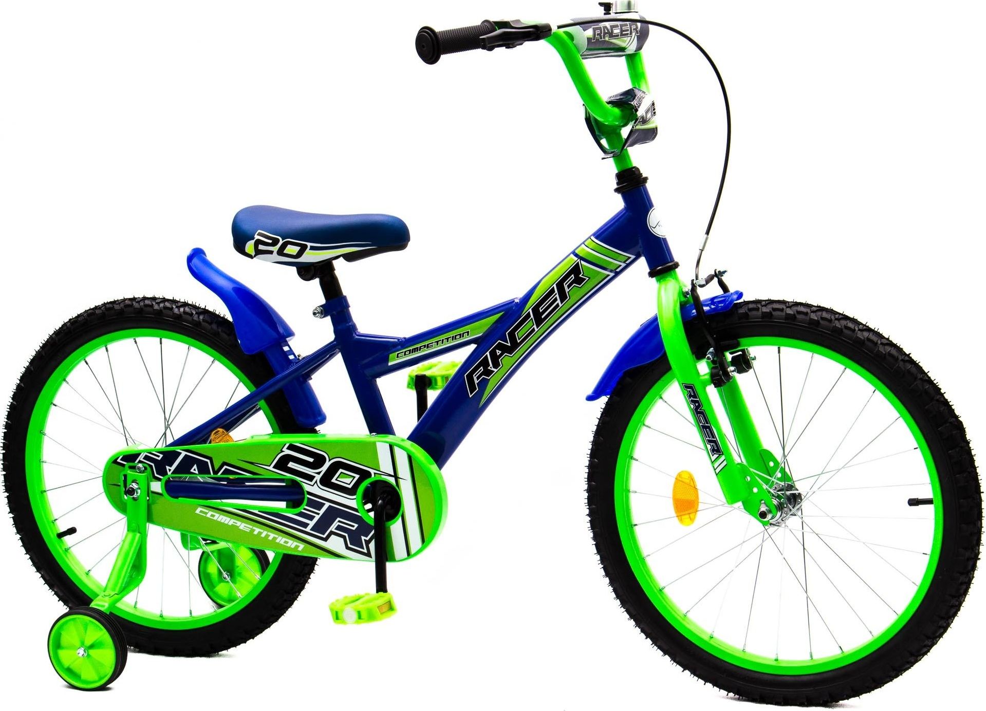 Фото - Дитячий велосипед Vivo Rower dziec. RACER 20 niebiesko-zielony Uniwersalny 