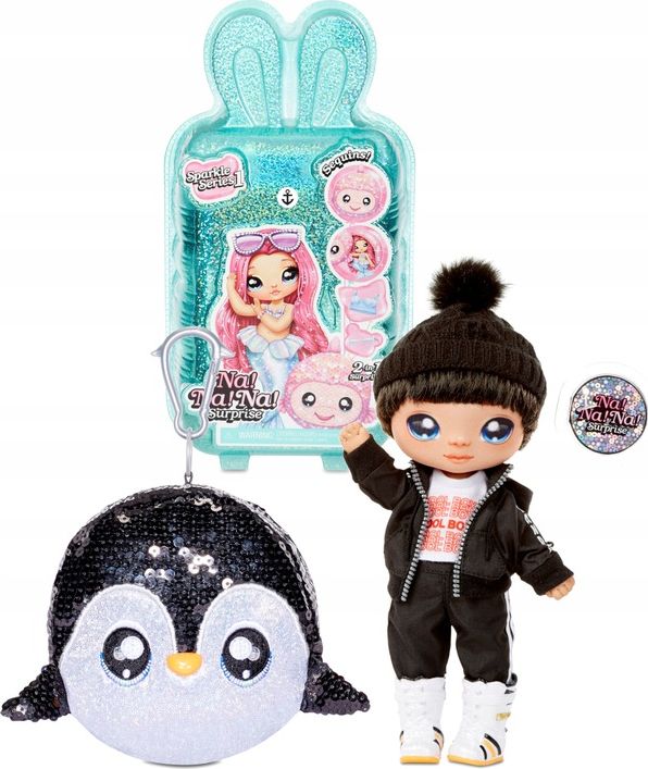 MGA Na! Na! Na! Surprise 2-in-1 Pom Doll Laleczka Andre Avalanche i Pingwin (573784)