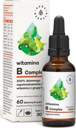 Aura Herbals Witamina B Complex krople 30ml