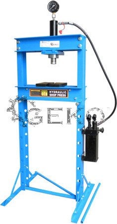 #Prasa hydrauliczna 20T z manometrem i dwustopniową pompą (1)