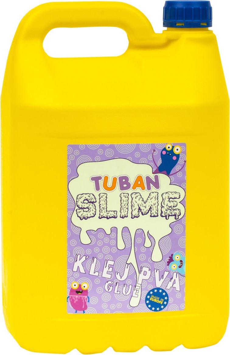 TUBAN BEZBARWNY KLEJ PVA 5L AKTYWATOR 5L 2 BARWNIKI SLIME