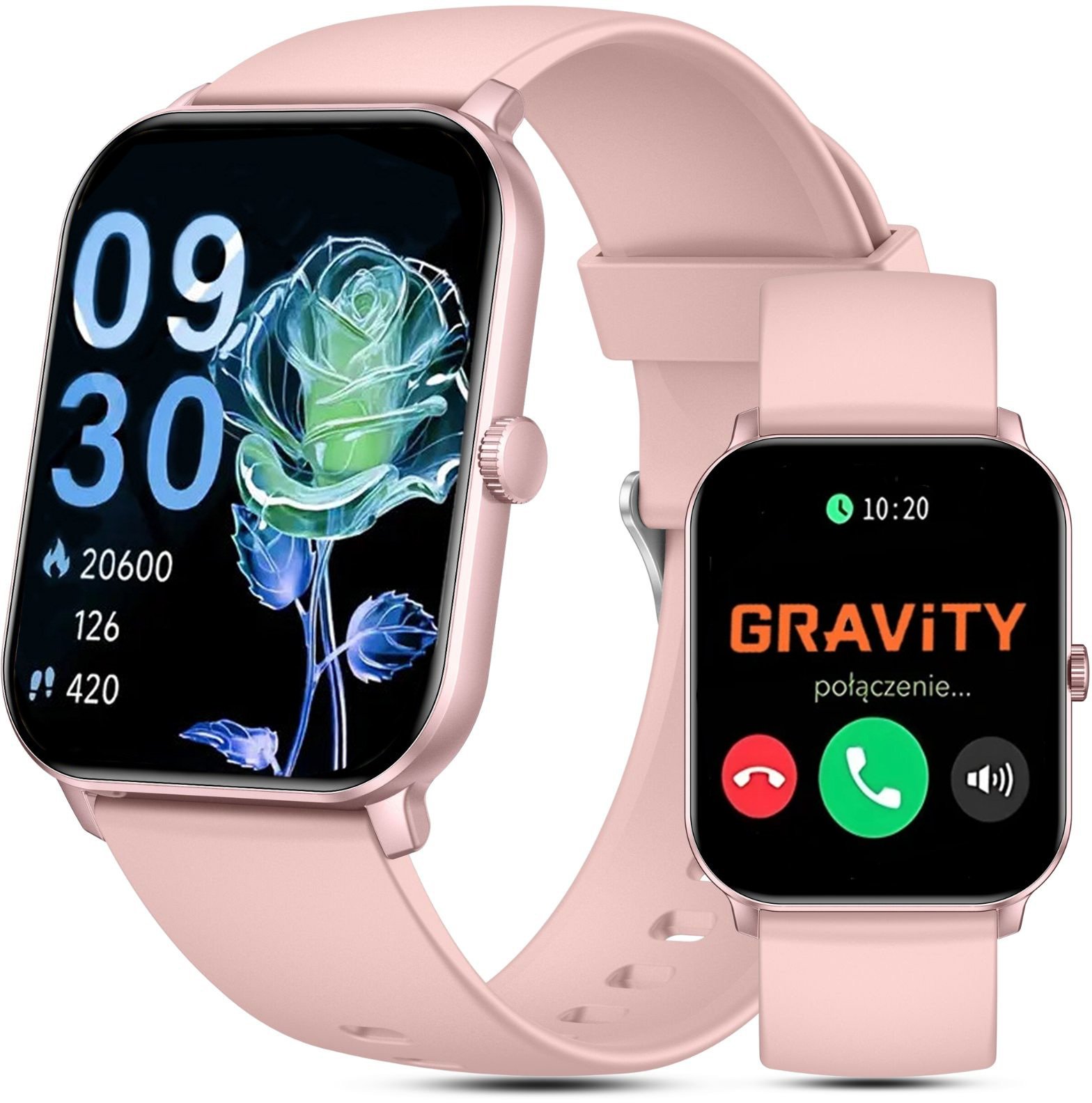 Smartwatch Gravity SMARTWATCH damski Gravity GT36-1 PG/PK PROF