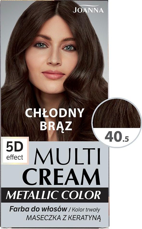 Joanna Multi Cream Metallic Color 5D Effect 40.5 chłodny brąz