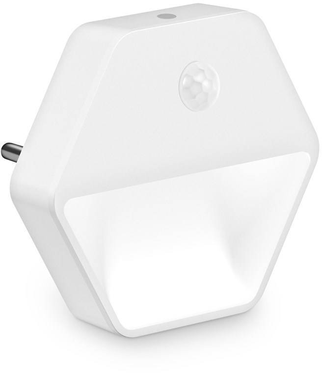 Lampka wtykowa do gniazdka Connect IT CONNECT IT Nocna lampa LED Sparkle 2 czujnik, ciepłe światło, biały