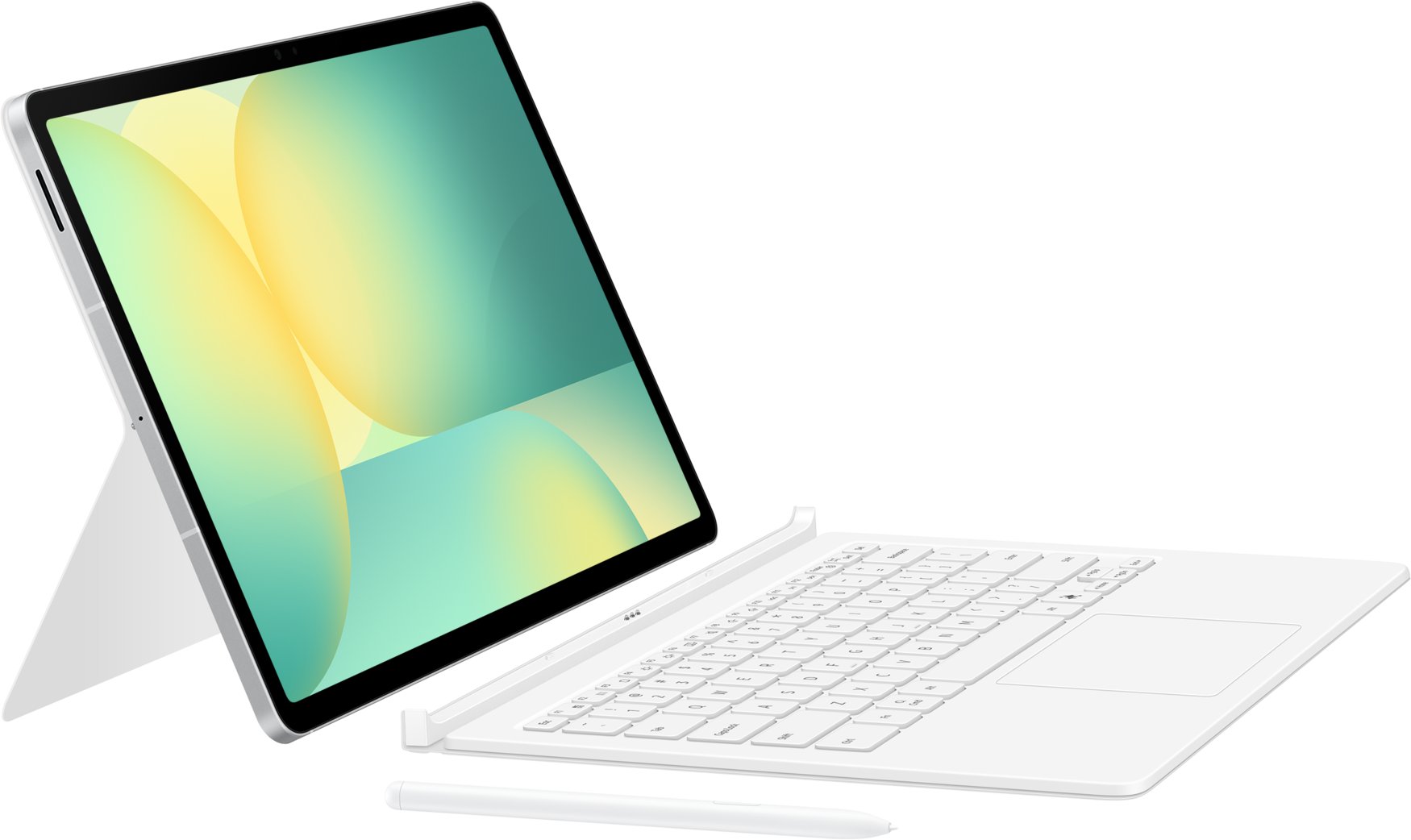 Etui Samsung Book Cover Keyboard AI Key do Galaxy Tab S10 FE+ biały