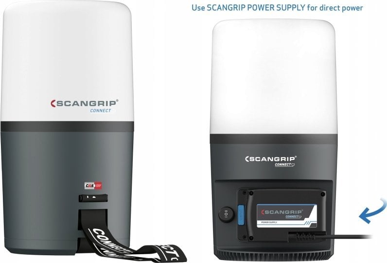 Scangrip Nieoślepiająca akumulatorowa lampa robocza 360 stopni 6000 lm AREA 6 CONNECT 03.6108C