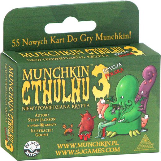 Black Monk Munchkin Gra Cthulhu 3 Niewypowiedziana - 9138