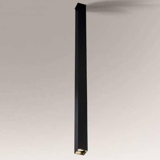 Lampa wisząca Shilo Tuba LAMPA sufitowa DOHA 8076 łazienkowy downlight prostokątny IP44 do przedpokoju czarny