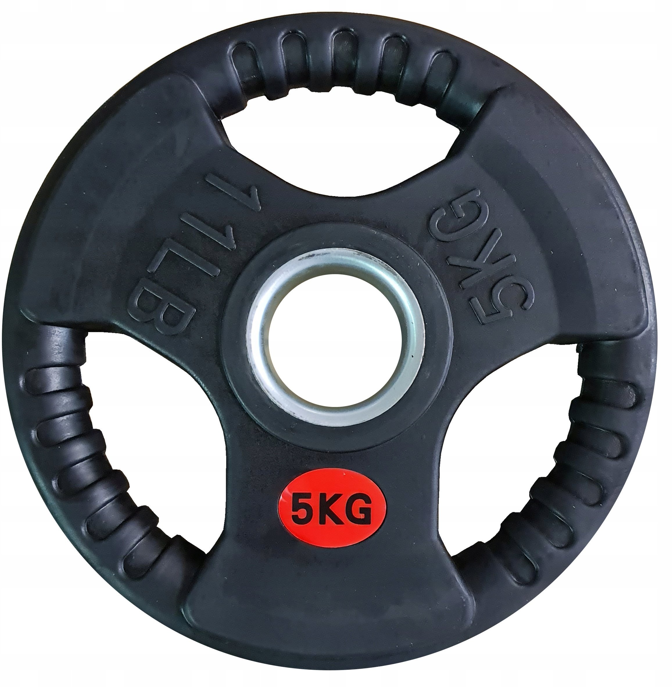 Kubisport Talerz ciężar obciążenie olimpijskie gumowe z uchwytami 50mm 5kg (Kub_05-CWRUB5)