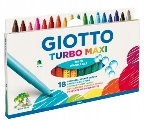 Giotto Markery Turbo Maxi 18 kolorów GIOTTO