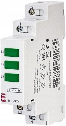 Eti-Polam Lampka modułowa 3-fazowy zielony SON H-3G 002471556
