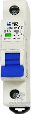 LCTec Wyłącznik nadprądowy B 13A 1P EBS LC-Tec