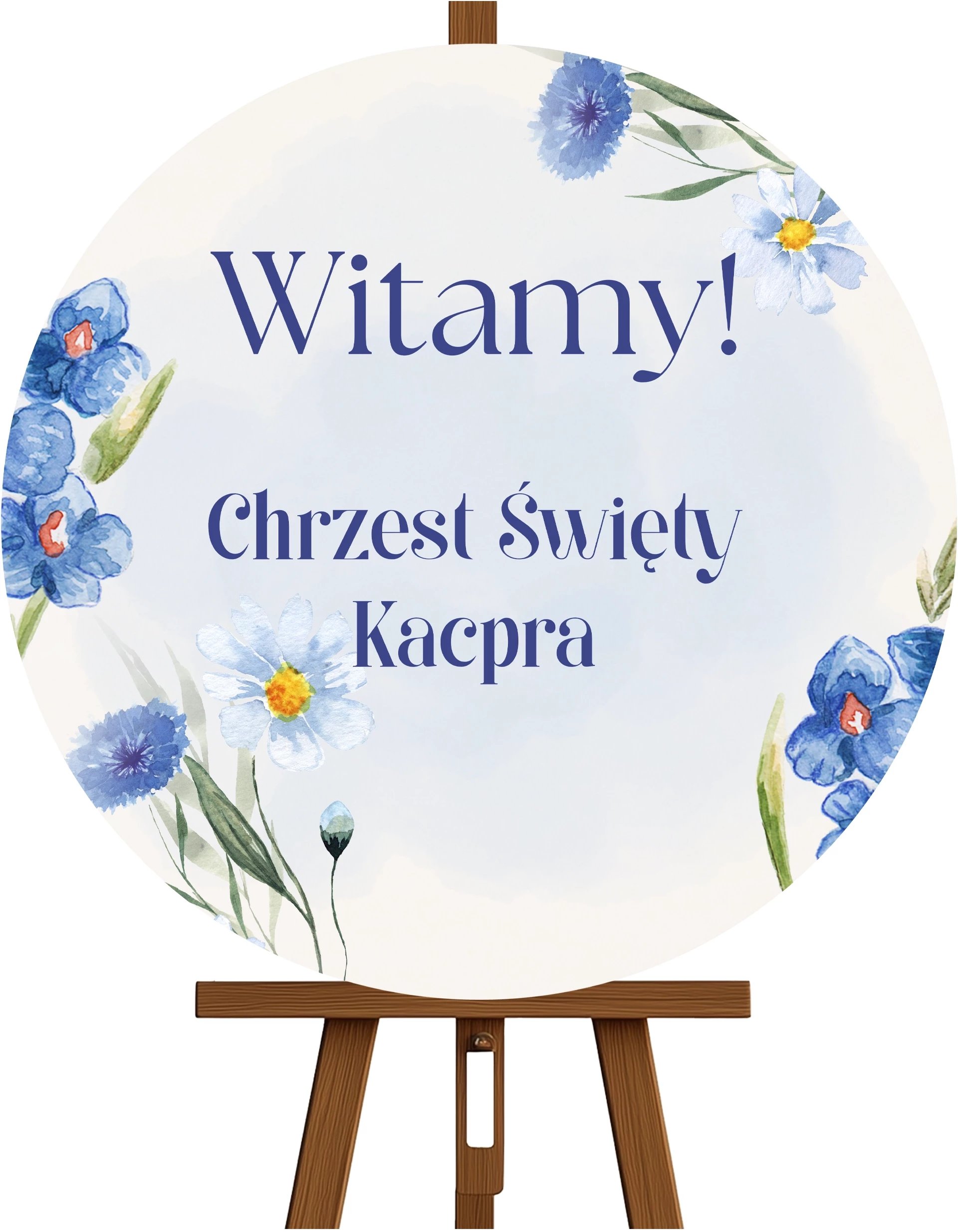 Tablica Powitalna na Chrzest Święty Koło 50cm