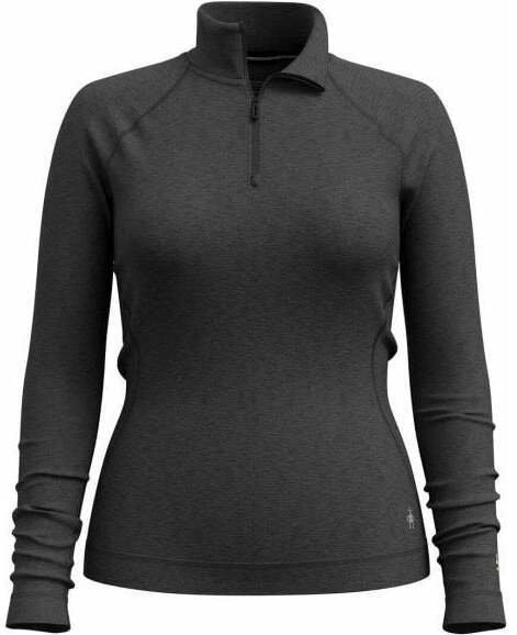 W'S Classic Thermal Merino Base Layer 1/4 Zip Boxed, 010 | charcoal heather, XS