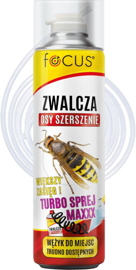 Focus Turbo Sprej MAXXX zwalcza osy i szerszenie 500ml + wężyk