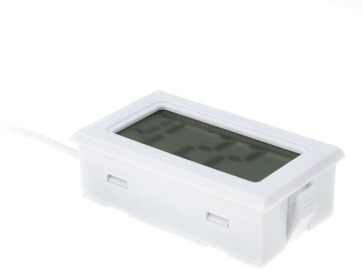 Lamptron TS708 Cyfrowy termometr Złącze G1/4 cal - biały