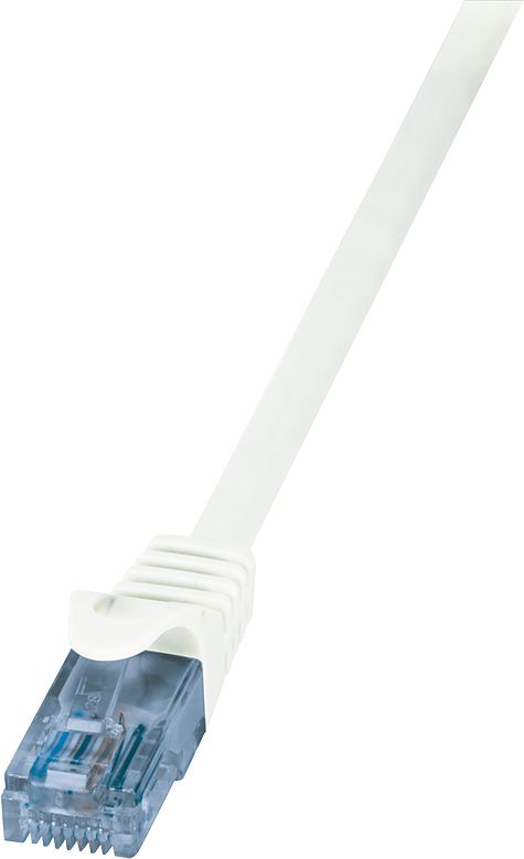 LogiLink RJ-45/RJ-45, kat.6A, U/UTP, biały, 0.5m (CP3021U)