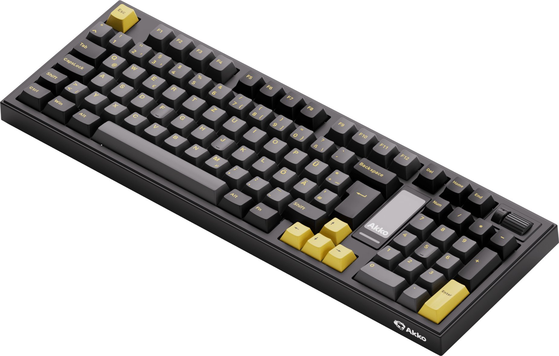 Zdjęcia - Klawiatura Akko 5098B PlusBlack and Gold Gaming Tastatur mit Diplay - V3 Piano Pro