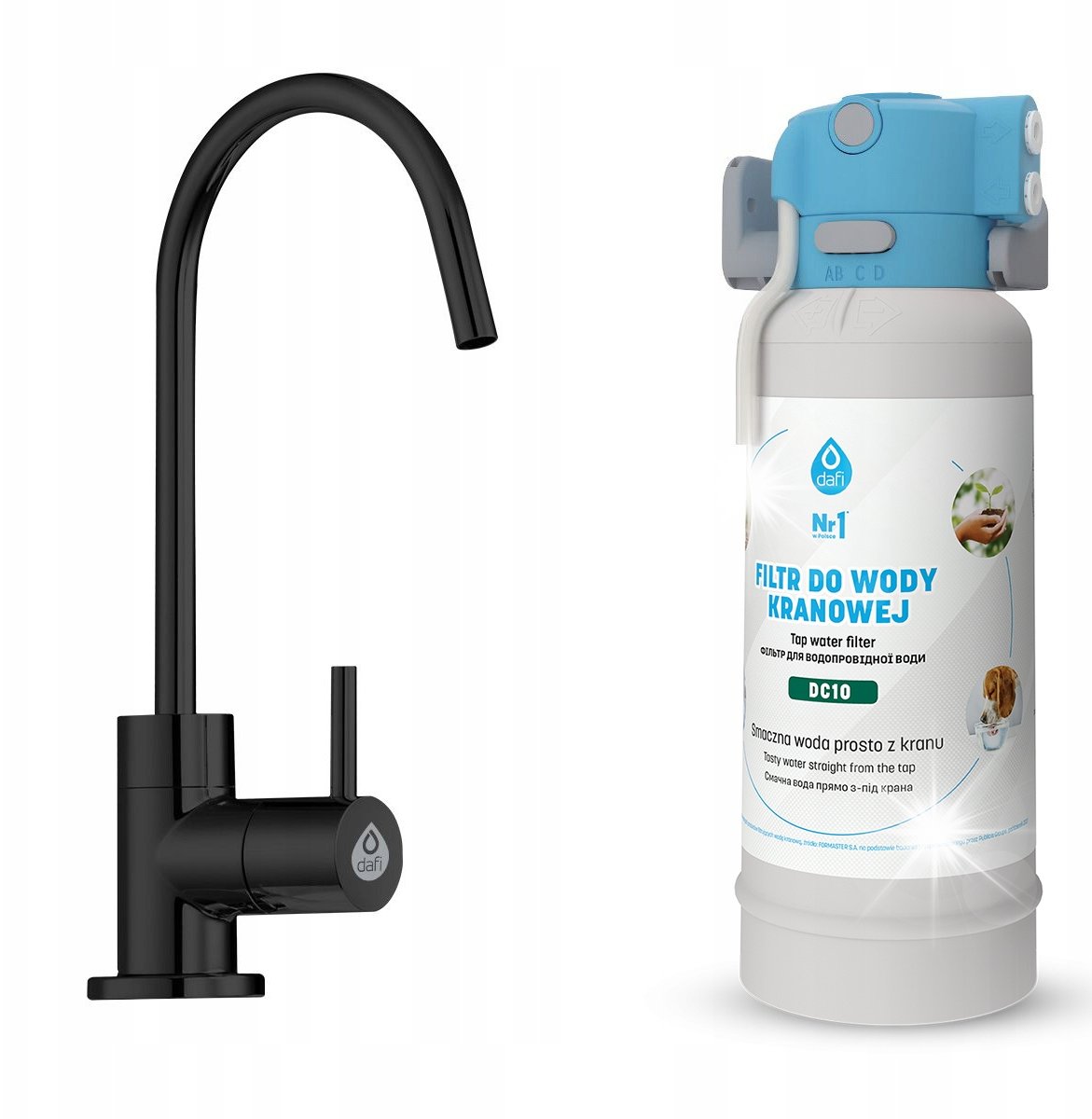 Dafi System Filtrujący Dafi FLOW COMFORT DC10 + Kran ALTO Czarny