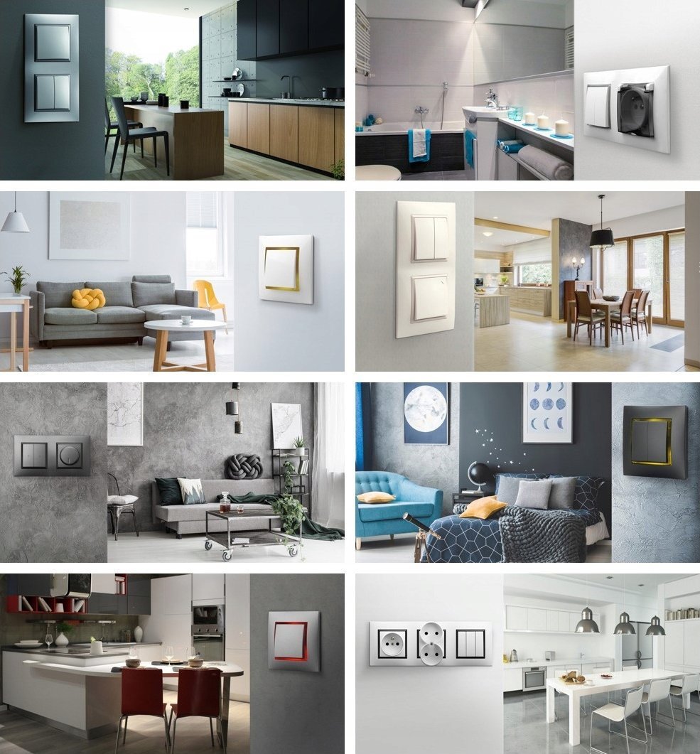 Ospel Ramka pojedyncza SZARE SZKŁO R-1UGC/41/25