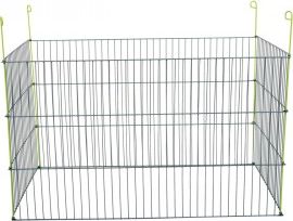 Zolux Zagroda metalowa, prostokątna dla gryzoni szara 101x60x61
