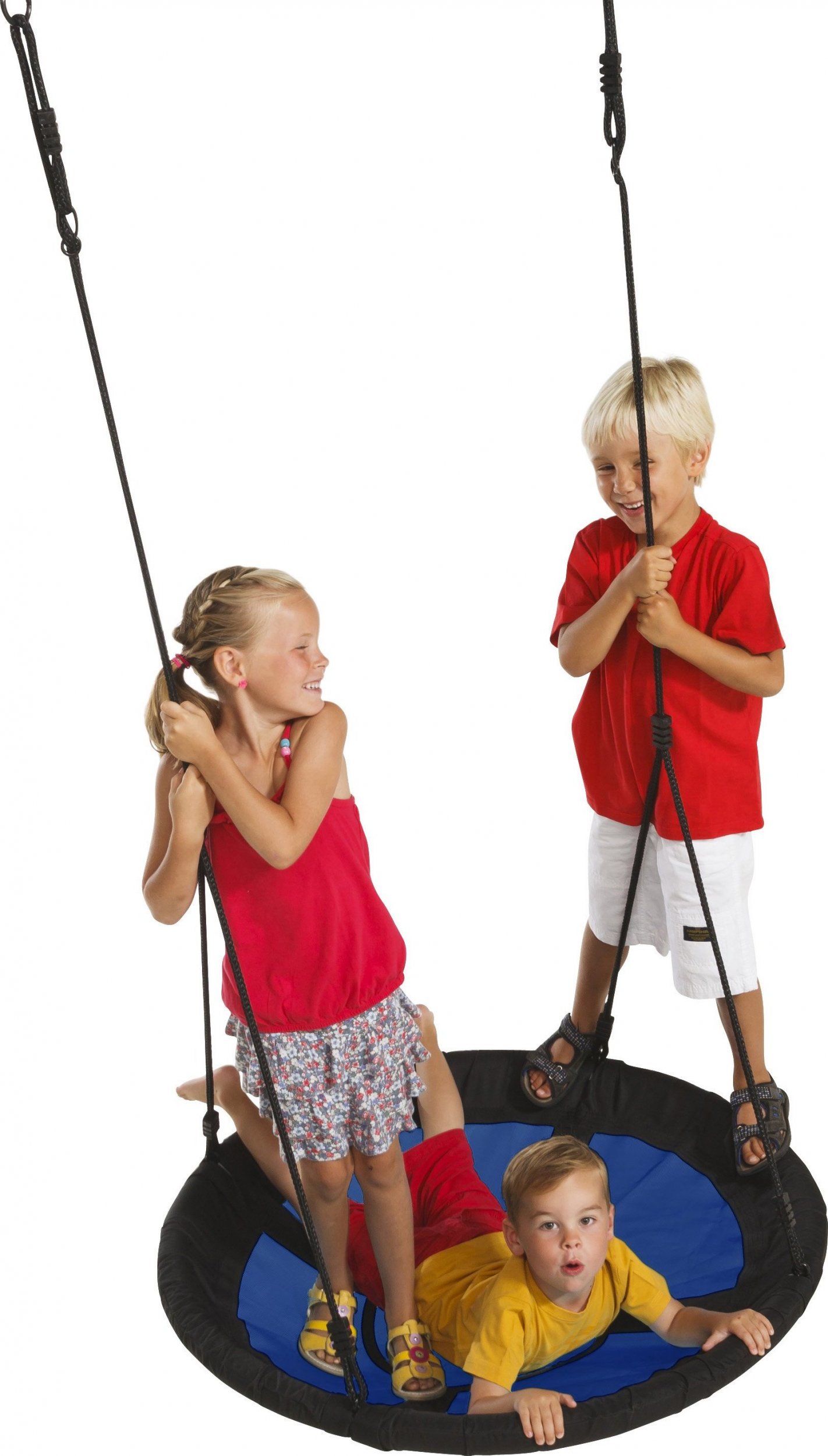 Huśtawka KBT Huśtawka typu bocianie gniazdo 'Swibee' na plac zabaw - niebieska