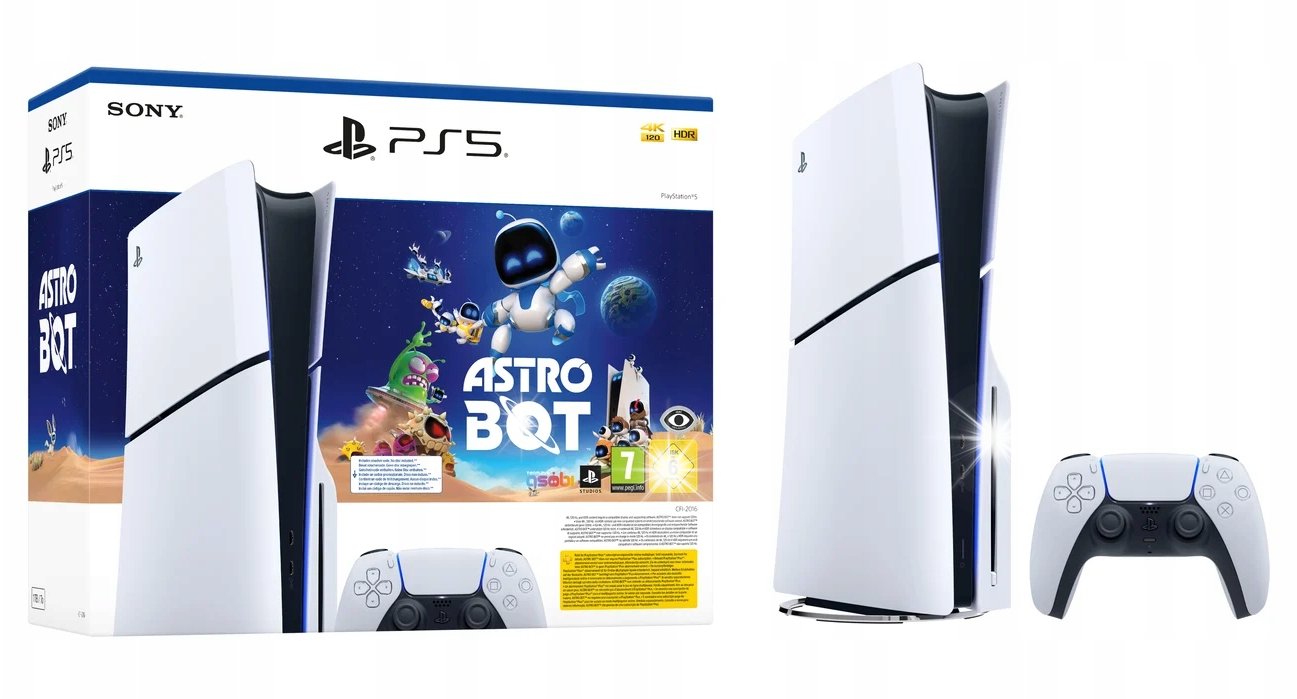 PlayStation 5 Slim Disc Edition Astro Bot Value Bundle konsola do gier
