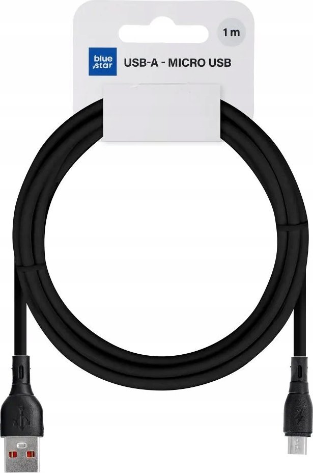 Bluestar BLUE STAR kabel ECO* 2A USB A do Micro USB PJ68-23-2 1m czarny