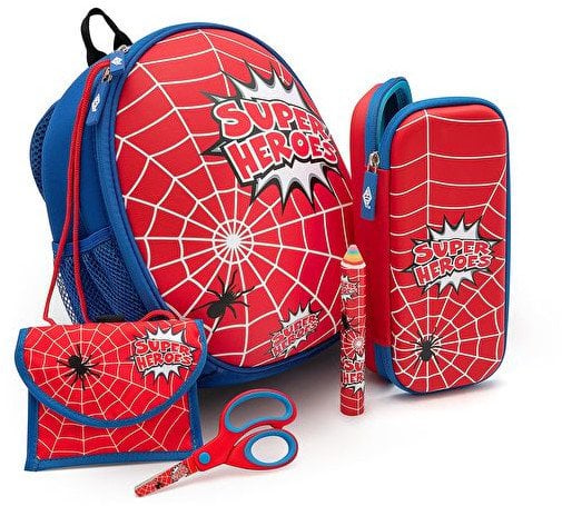 Wedo WEDO Plecak dla dzieci Spider Siatkowe kieszenie wewnętrzne/zewnętrzne Czerwony