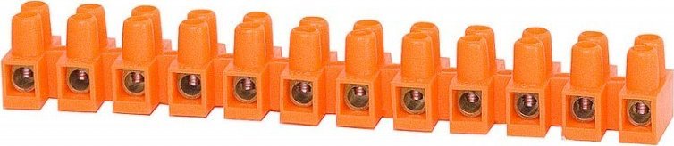 Onnline Listwa zaciskowa 12 torowa. 4mm2 pomarańczowa ONNLINE