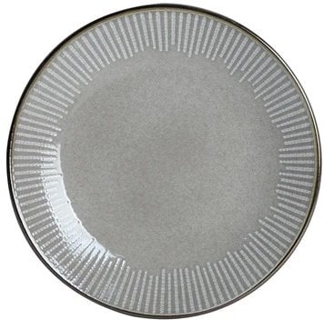 PLATE PAD PRINT MET RIM BROWN 21CM